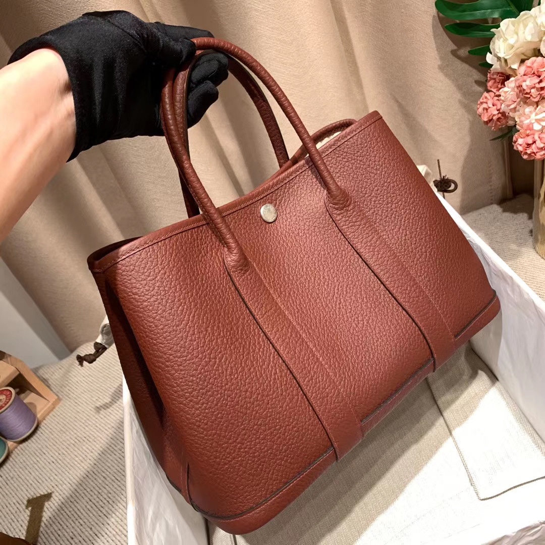 에르메스 가든파티30 보르도 은장 바쉬 컨트리